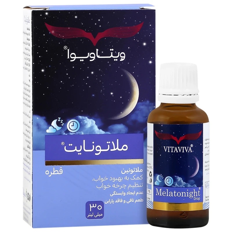 قطره ملاتونایت با طعم تافی ویتاویوا - 1 میلی گرم حجم 30 میلی لیتر